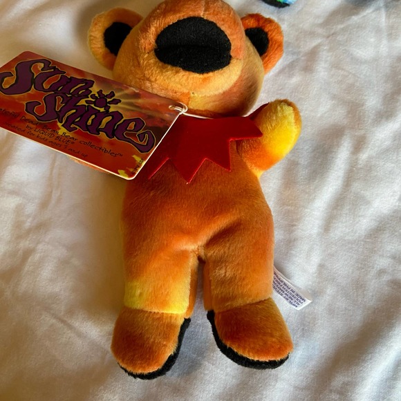 Grateful Dead Sun Shine Bear Bean Liquid Blue Collectibles Vintage New Old Stock - Picture 5 of 7